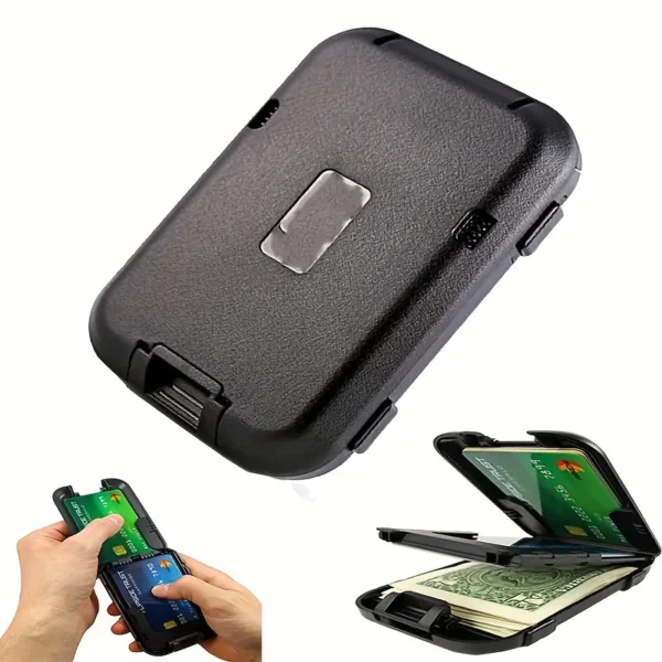 metal wallet wallet, RFID block minimalist wallet men's ultra thin aluminum S737259d7b7234ae3b3b1ef2186359ad2Y