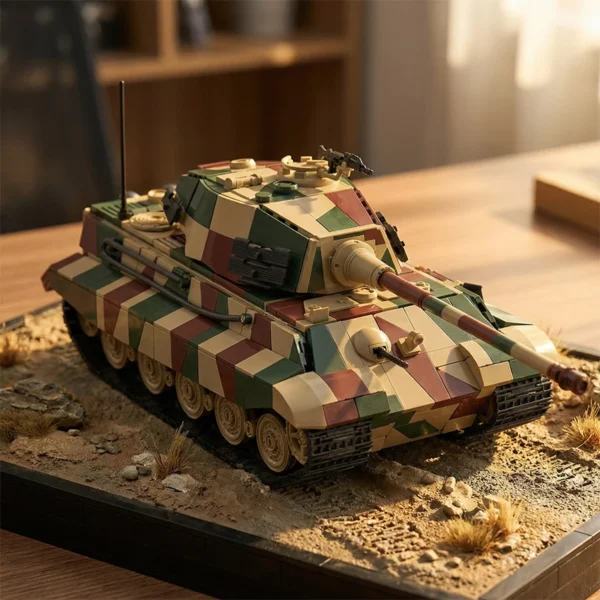 Military King Tiger 2 Heavy Tank Building Blocks MOC Army Armored S74f2082e1bce4d3193355c2ae08d6278N