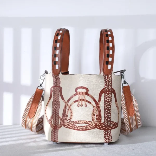 Women's Soft Faux Leather Bucket Bag