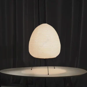 BuyerFriends Japanese-Design Rice Paper Standing Table Lamp
