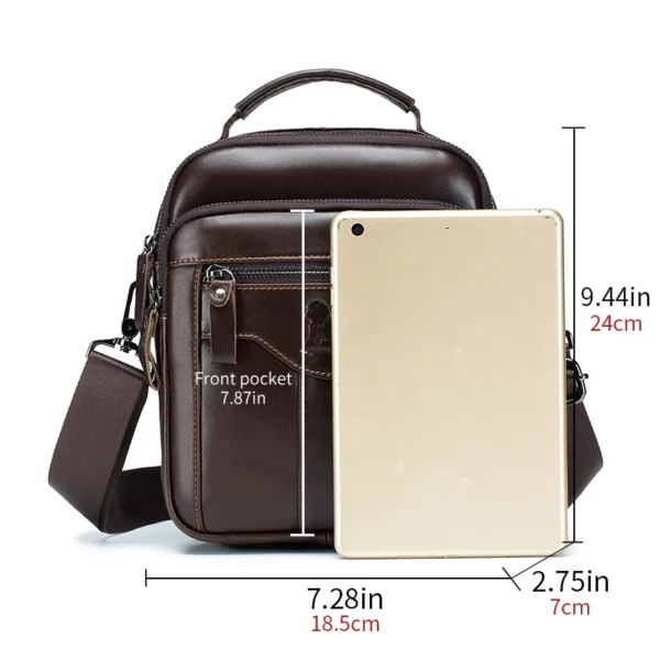 Men's crossbody bag, fashionable leather bag, trendy retro men's top layer S7a1205b79854420b80b811040e727eec5