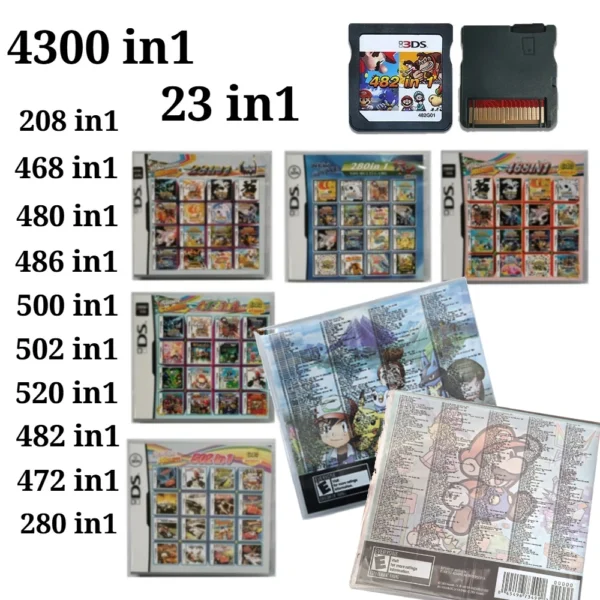 4300 in 1 Compilation DS NDS 3DS 3DS NDSL Game Cartridge S7a87949b315e4a93be781ea73e45690de