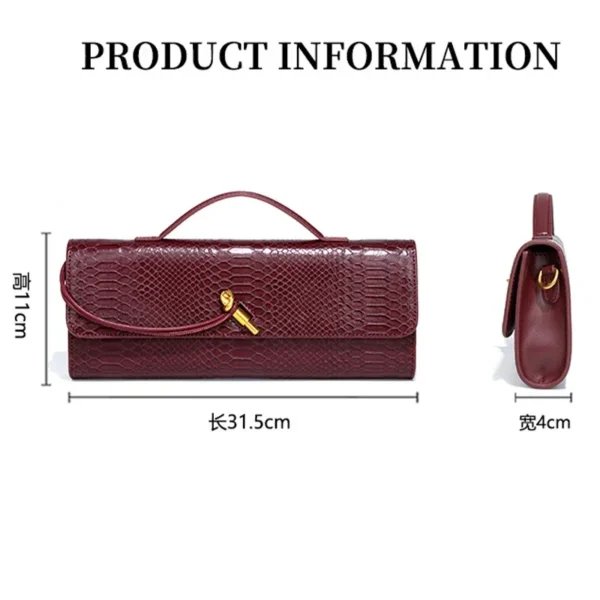 Trendy Women's Snake Pattern PU Leather Crossbody Bag, Premium Long Clutch S7d280fad07e143fd8d9deb06de687513J