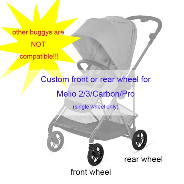ONLY Melio 17CM Front Or Rear Wheel For Cybex Melio 2/3/Carbon/Pro S7d559e2579994457b805dfcc9352dfbcE