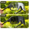 Photochromic Men’s UV400 Cycling Sunglasses Women Sports Running Eyewear for Men Glasses Road...