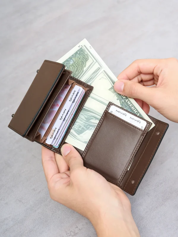 Men's Tri-Fold Short Wallet with Card Holder S7ef9a765e4f3481fab50044e05ef7280W