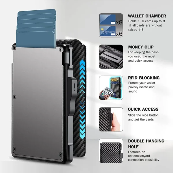 Carbon Fiber Metal EDC Credit Card Holder S7f1b9b2b92754aa6a154600e10ce6e85w