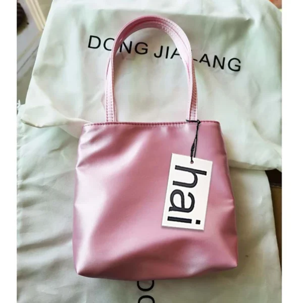 Women's Retro Silk Satin Small Square Handbag Fashion Contrast Color Underarm S80ade7f200154856b08547d449133725t
