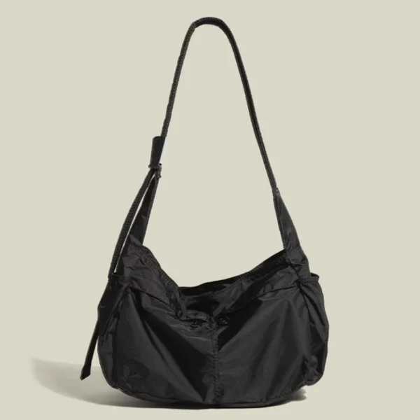 Versatile Portable Crossbody Bag Large Capacity Solid Color Messenger Bag Waterproof S80e76636fe054708be0fbad8a758a92bA