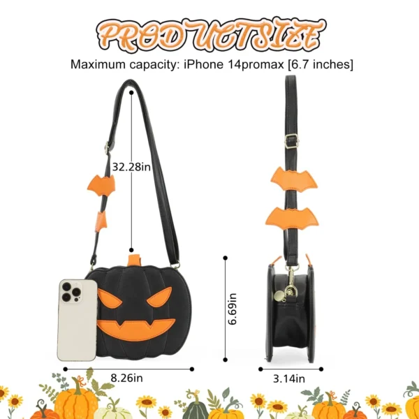 Pumpkin Crossbody Bag For Women Pumpkin Shoulder Bag Female Halloween Bag S84941e89482a4ab7821054e0cbe2ad54N