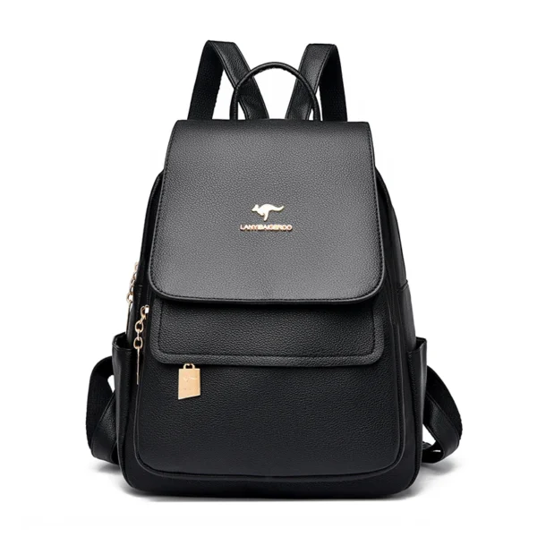 Women's Large Capacity faux leather Travel Backpack