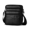 Men's Large Size faux leather Tote Shoulder Bag