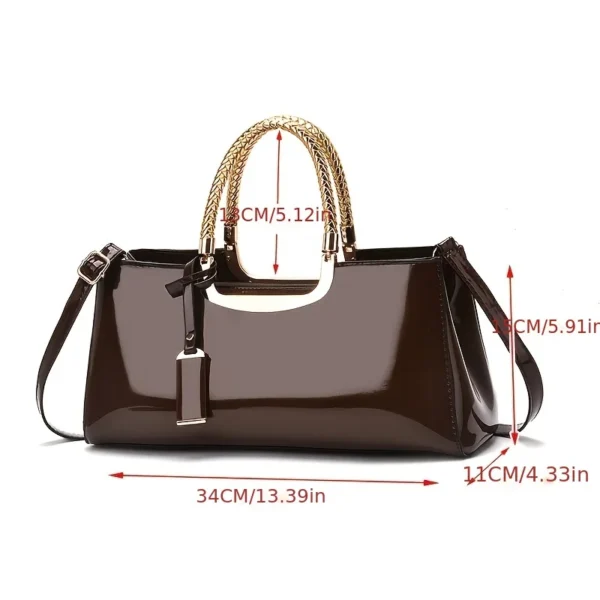 Glossy PU faux leather Bridal Clutch Handbag S86784b6b54bd457ea9249a75eb7844cfU