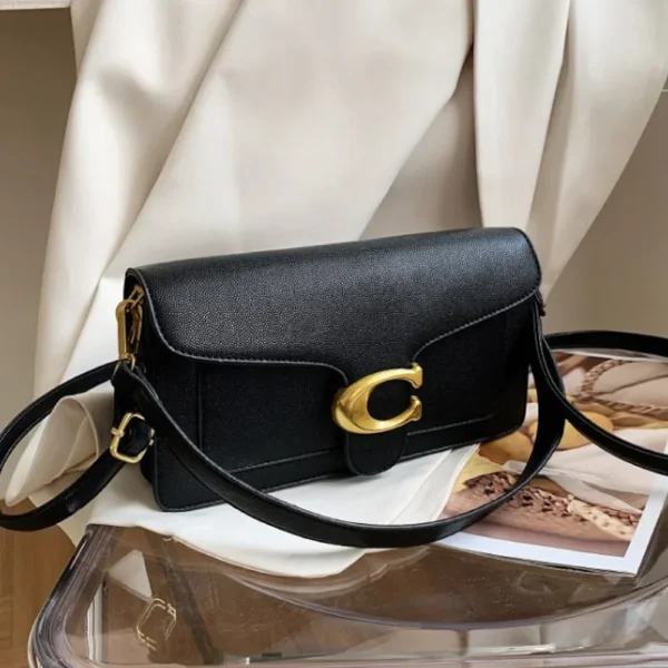 Litchi-Grain Underarm Crossbody Bag S87cec9b0c0e34dd0867d2a36ffab2c16p