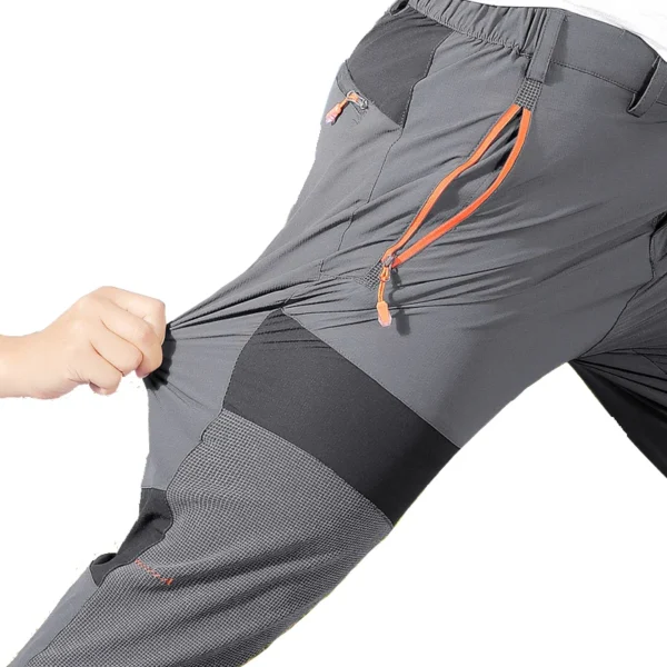Men's Mountaineering Outdoor Pants with Four-Sided Elastic Quick Drying Pants, Light S895fd3c2742546e785253a7f2d589683U