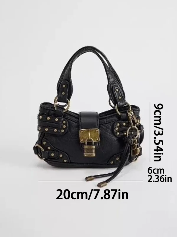 Ladies' Handbag Summer New Style Rivet Retro Street Motorcycle Mini Crossbody S8a38eb20f21546e2bbd4ee190dde13c4V