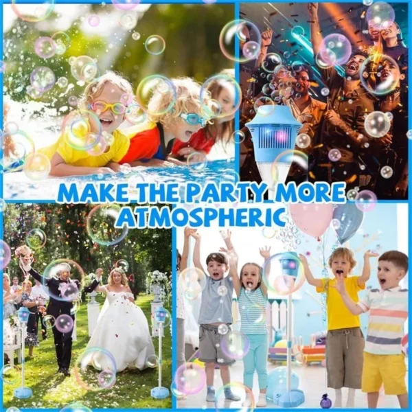 Automatic Light-Up Bubble Machine, Outdoor Party S8b658c0218db482ea3a1ab3e1716db47f