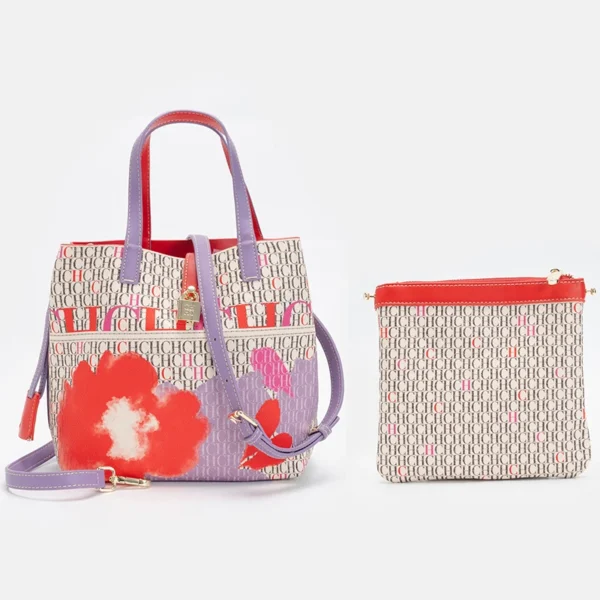 CH Womens Bucket Bag 2 Pieces Set Floral Print Crossbody Bag S8ca4cebde92f407b8d98c34beabc9928W