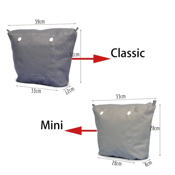 Canvas Bag Organizer Insert with Zipper Pocket S8ee99a89a2834920ab43970e57cc2da91