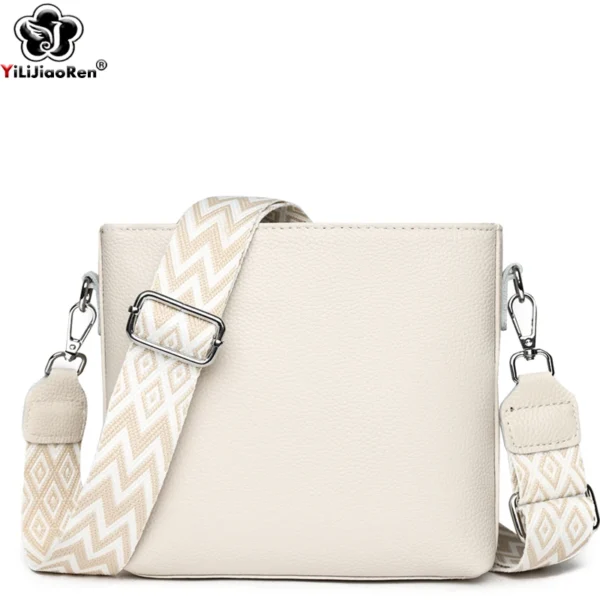 100% Genuine Leather Crossbody Bag Women Fashion Wide Strap Shoulder Bag S8f331d643d344f4aa0ee62159031a15cX
