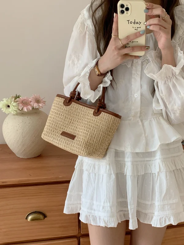Women's Retro Beach Straw Shoulder Bag S9012fed4d04645afa033526e7d9e5dc6l