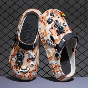 new EVA perforated shoes for men, summer wear, anti odor thick