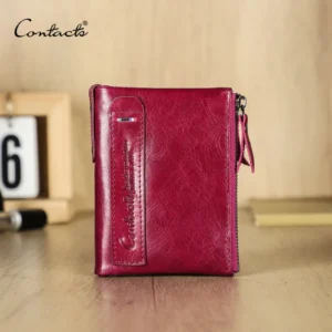 Women's faux leather Bifold Wallet with Photo Slots