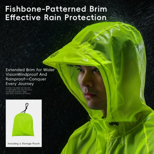 WEST BIKING Waterproof Cycling Raincoat Men Women Reflective Cycling Jersey Electric S9102570039ec44be8c19c44f98e73b22G
