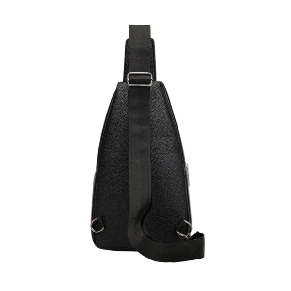 Men's Lychee PU Leather Chest Bag Multifunctional Crossbody Bag Large Capacity S946358e5f93a4270bf5425742b6daaf6S