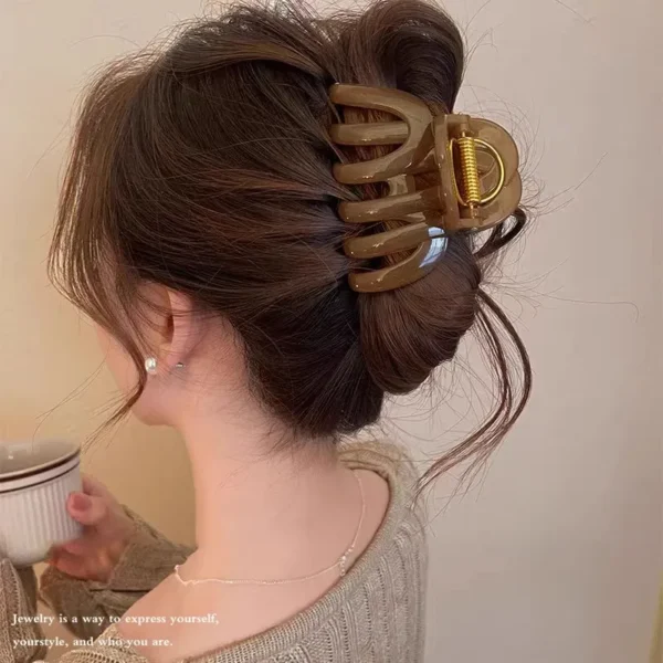 Pumpkin-Shaped Hair Claw Clip, Top Grade S95cdda12eb5c4ee7a280abbcc9304f73J