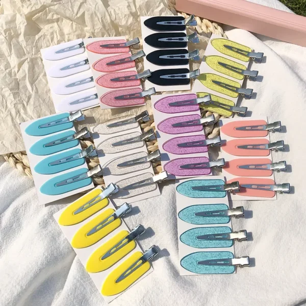 4pcs/set No Bend Seamless Hair Clips Side Bangs Barrette Makeup Washing S9751449cbddb4009965643bc59177501B