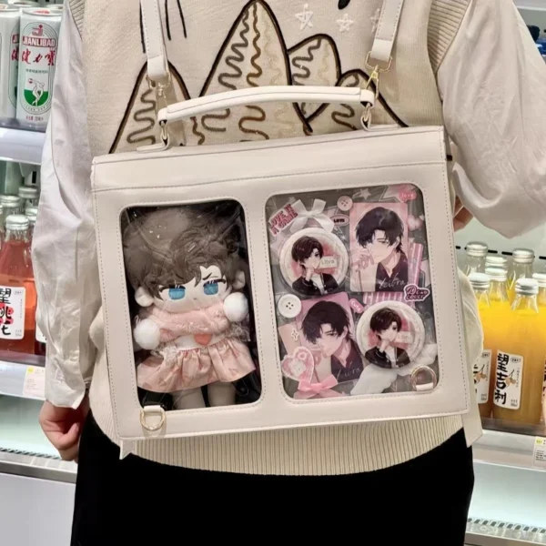 Transparent Utility Backpack, Harajuku Ita-Bag Style S979d6ede9fd344d499afdc23bd46982cv