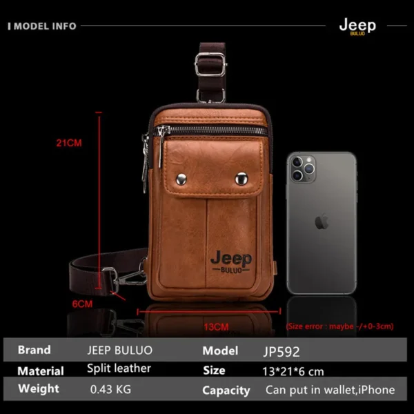 JEEP BULUO Small Multi-function Sling Crossbody Bag Brand Men Shoulder Bag S9825cfb89f754cc5945035c1a9cc5086e