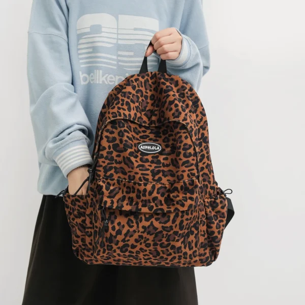 Leopard Print Suede School Backpack for Teens S9840187d06284d61ac5c237e80eb8614l