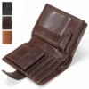 Men's Faux Leather Wallet with Coin Purse