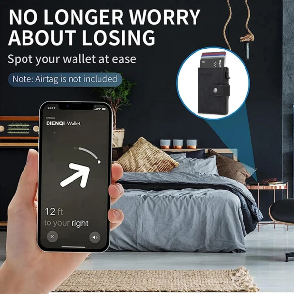 RFID Carbon Fiber Slim Wallet with AirTag Slot S9adea2ef616149249d95cad09e0bccc8L