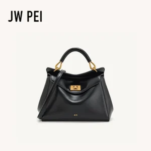 JW PEI Lucia Lock Clutch Bag, Unique and Fashionable, Genuine Leather
