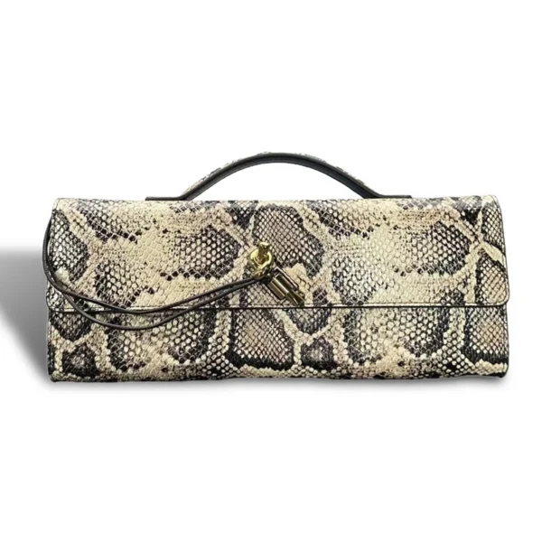 Trendy Women's Snake Pattern PU Leather Crossbody Bag, Premium Long Clutch S9d41c4e047d148558f930184a1160def5