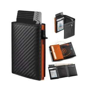 Automatic Pop Up Wallet RFID Blocking Multicolor, Slim Aluminum Metal Ejector
