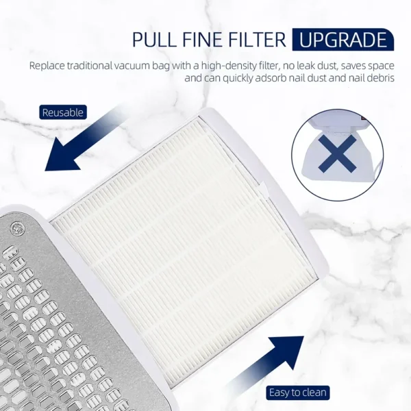 Desktop Nail Dust Collector, Built-In Vacuum S9e02d77c9ced45c9b4fe2e92515dbd87k