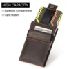 Men's Anti-Theft RFID Slim faux leather Card Holder