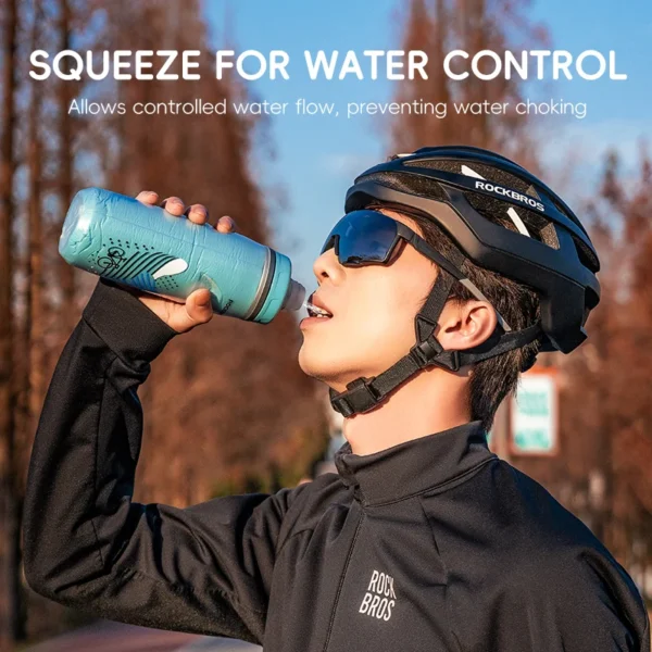 Insulated Cycling Water Bottle, 620ml, Silicone S9f20b245a8544f54962a332f2a97eb4cZ