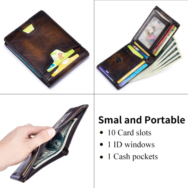 SCHLATUM Front Pocket Wallet for Men Slim Lightweight RFID Blocking Genuine Sa01d424b4bab4214b0ff1b9f73572858l