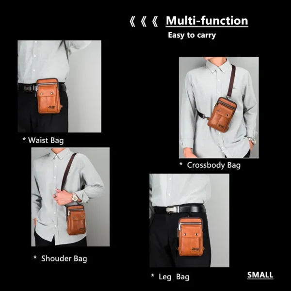 JEEP BULUO Small Multi-function Sling Crossbody Bag Brand Men Shoulder Bag Sa035e72075294485ab64c5dd1a43a4e5B