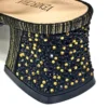 Elegant Italian-Style Party Shoe and Bag Set, Black