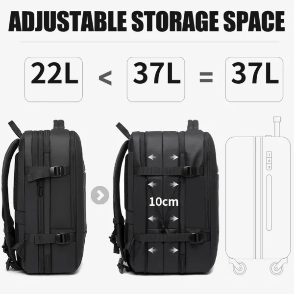 Men's Expandable Business Travel Backpack with USB Port (Style B) Sa2cc2411ac0749b59c7530d5a7cec368i