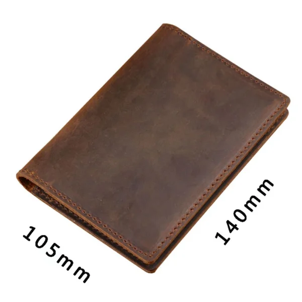 Genuine Leather Passport Holder for Men - Vintage Travel Wallet, Handmade Sa33e9b4f6e7d4f6ebd7f673a206889857