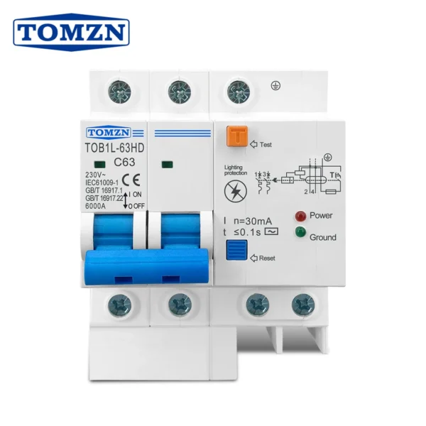 RCBO Residual Current Circuit Breaker with Surge Protector Sa464db859c50440b86c83d68adc64e2cw
