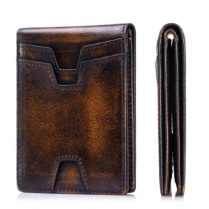 SCHLATUM Front Pocket Wallet for Men Slim Lightweight RFID Blocking Genuine