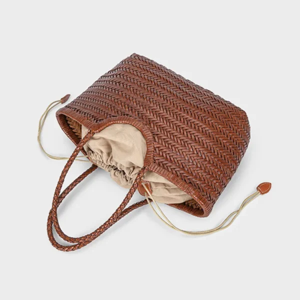 Handbags Women's Genuine Leather Shoulder Bag Weaving Casual Shopping Bag Vintage Sa4e4cc1caae346a182b0a94cee7694fed